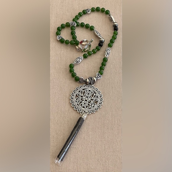 34 inch Agate Gemstone bead Necklace NWOT - Picture 13 of 14